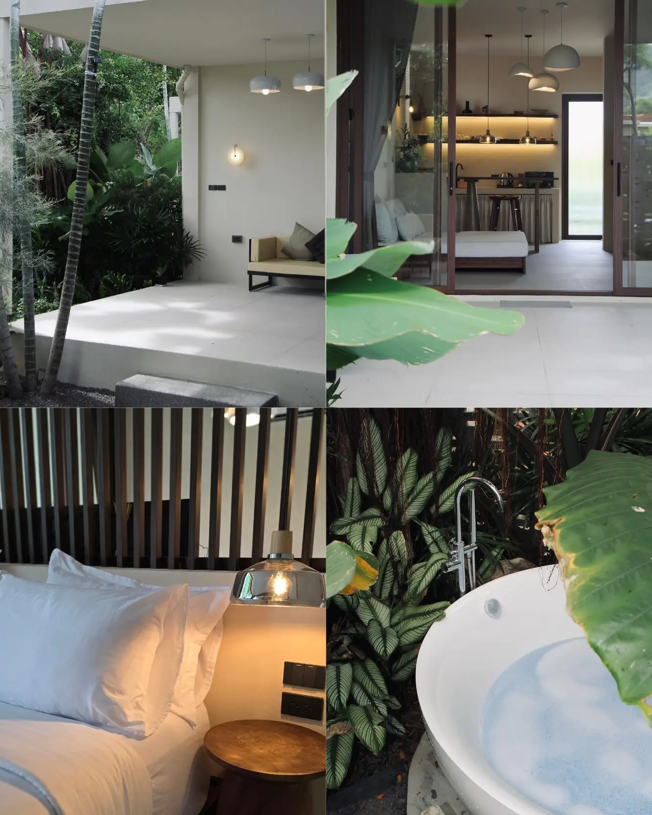 1 Bedroom Garden Villa: terrace, bedroom and garden soaking tub
